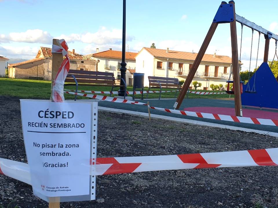 Césped campo de fútbol